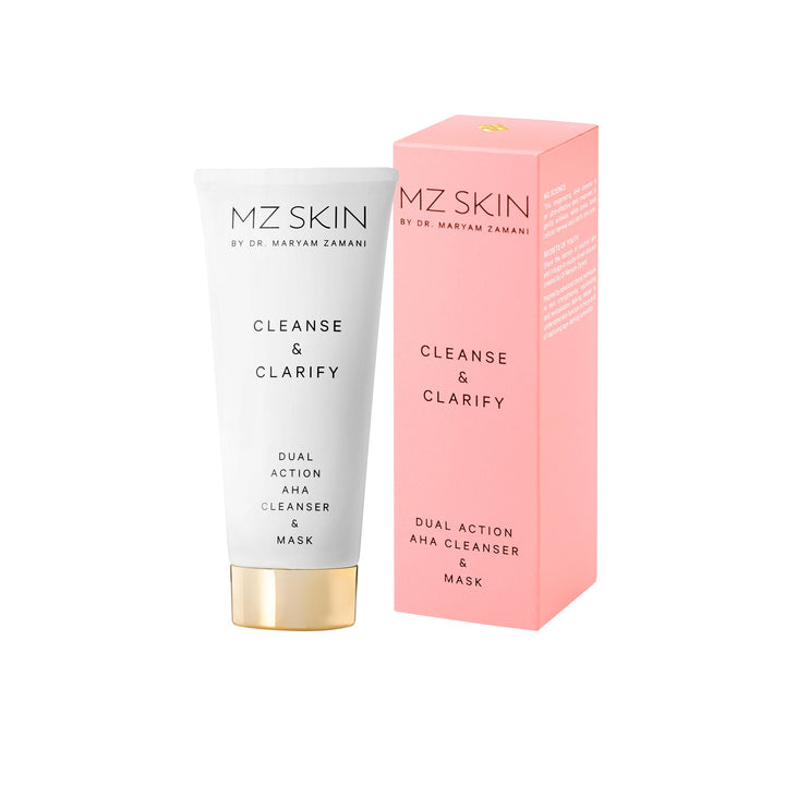 MZ SKIN CLEANSE & CLARIFY DUAL ACTION AHA Cleanser & Mask