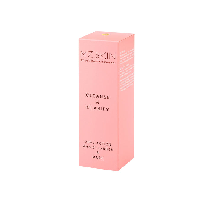 MZ SKIN CLEANSE & CLARIFY DUAL ACTION AHA Cleanser & Mask