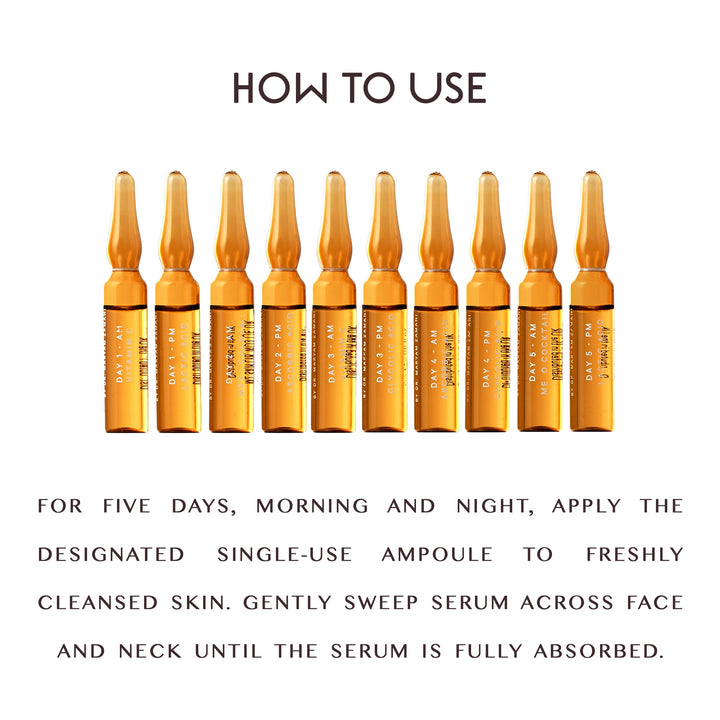MZ SKIN Glow Boost Ampoules 5 Day Ragiance Regime