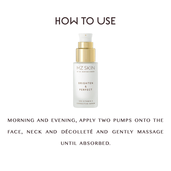 MZ SKIN  Brighten & Perfect 10% Vitamin C Corrective Serum