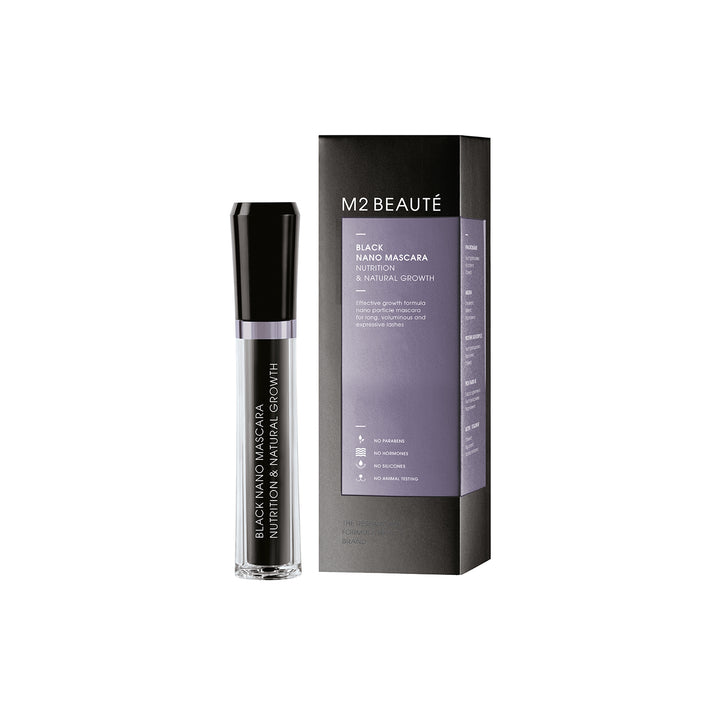 M2 BEAUTÉ Black Nano Mascara Nutrition & Natural Growth