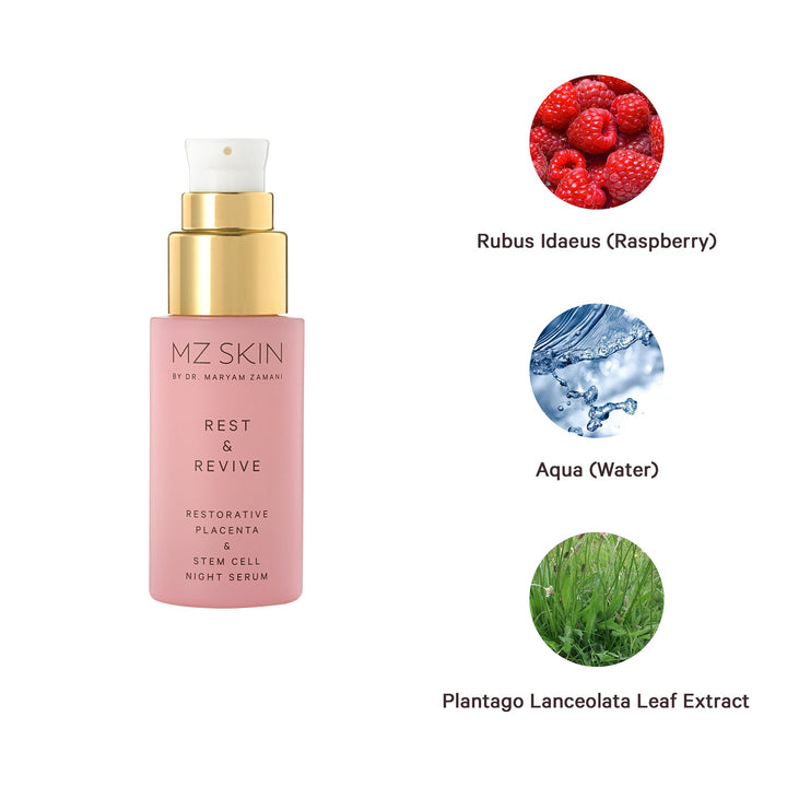 MZ SKIN Rest & Revive Restorative Placenta & Stem Cell Night Serum